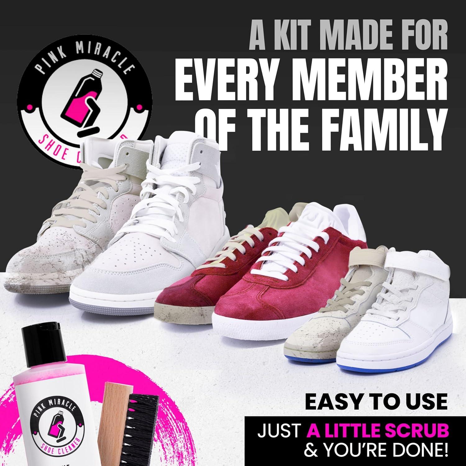 Best Shoe Care Products – Pink Miracle Shoe Cleaner Kit with Brush Review